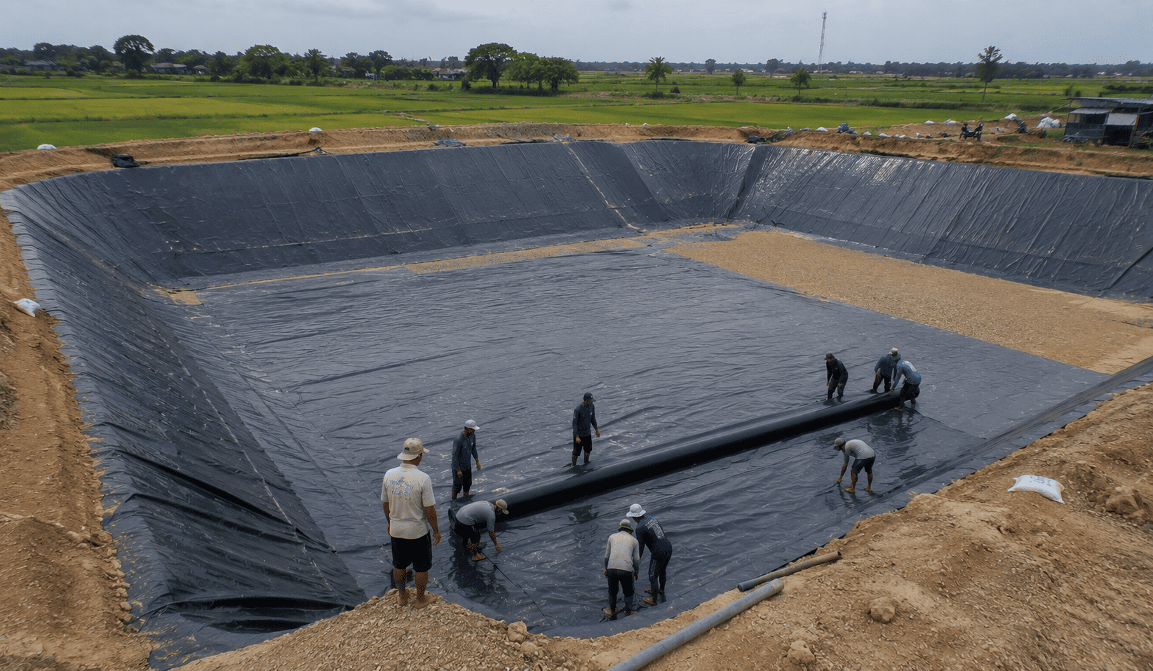 Jual Geomembrane HDPE untuk Embung dan Reservoir Air Banyuwangi